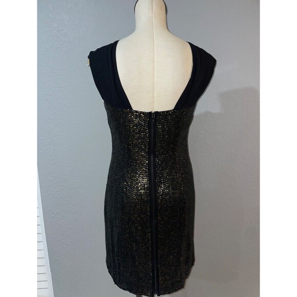 Tory Burch Women's Silk Studded Mini Dress size 6 Cowl Neck Whimsigoth Disco - Picture 7 of 12
